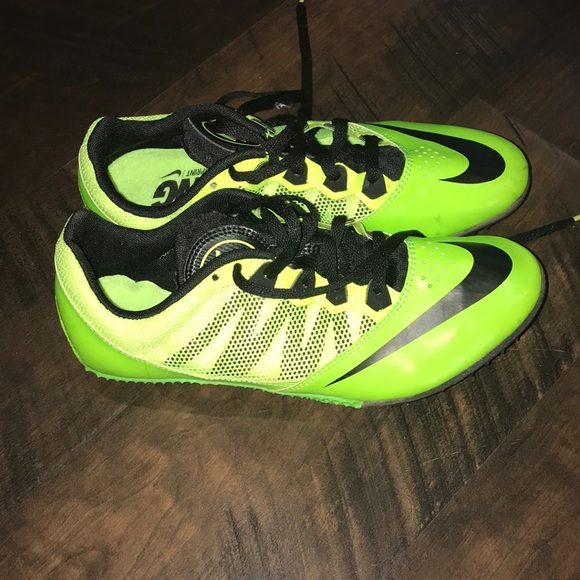 yellow nike track spikes